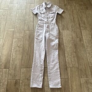 Good American Fit For Success Jumpsuit in Pale Lilac Size 0/XS $199 MSRP Perfect